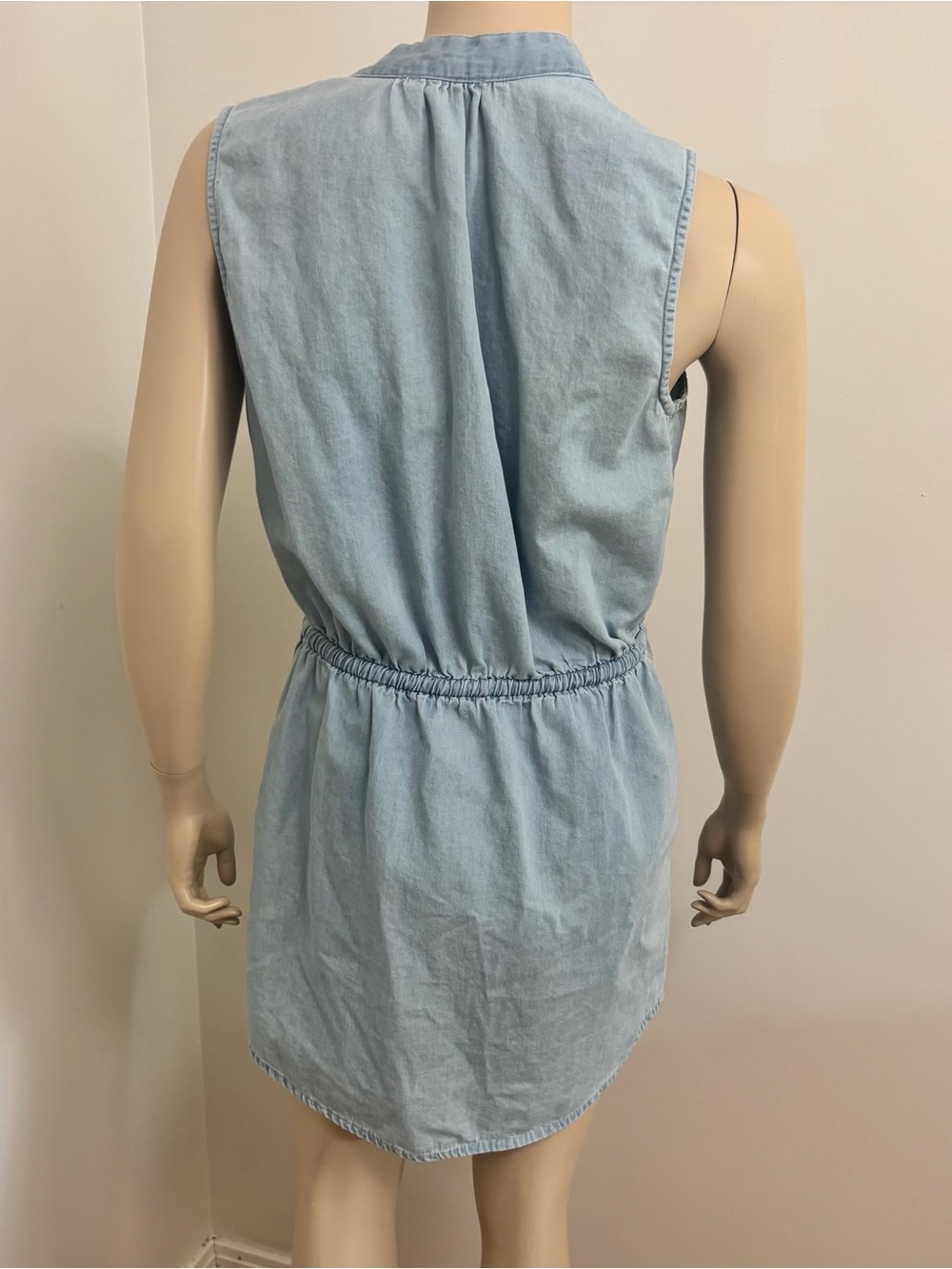 RD Style Light Blue Sleeveless Chambray Dress - Picture 2 of 3
